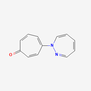 molecular formula C12H10N2O B14310314 4-(1H-1,2-Diazepin-1-yl)cyclohepta-2,4,6-trien-1-one CAS No. 110073-63-7