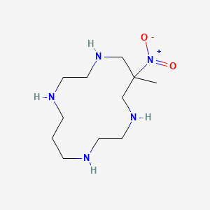 molecular formula C11H25N5O2 B14310419 6-Methyl-6-nitro-1,4,8,11-tetraazacyclotetradecane CAS No. 111897-97-3