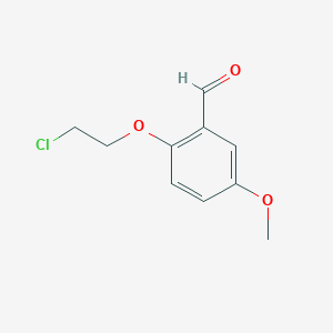 Benzaldehyde, 2-(2-chloroethoxy)-5-methoxy-