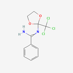 N'-[2-(trichloromethyl)-1,3-dioxolan-2-yl]benzenecarboximidamide