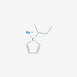 molecular formula C9H13Na B14310453 sodium;5-butan-2-ylcyclopenta-1,3-diene CAS No. 115092-59-6