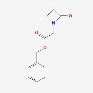 molecular formula C12H13NO3 B14310527 Benzyl (2-oxoazetidin-1-yl)acetate CAS No. 114342-03-9