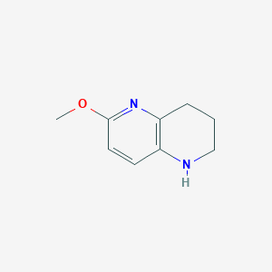 molecular formula C9H12N2O B1431053 6-甲氧基-1,2,3,4-四氢-1,5-萘啶 CAS No. 1393544-54-1