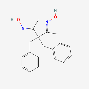 molecular formula C19H22N2O2 B14310541 N,N'-(3,3-Dibenzylpentane-2,4-diylidene)dihydroxylamine CAS No. 113768-15-3