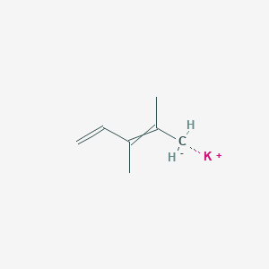 molecular formula C7H11K B14310551 potassium;4-methanidyl-3-methylpenta-1,3-diene CAS No. 118398-23-5