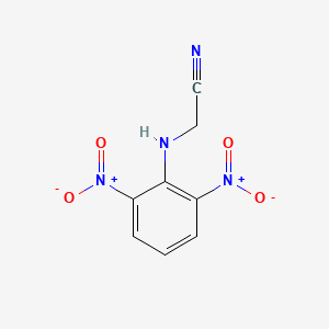 molecular formula C8H6N4O4 B14310575 (2,6-Dinitroanilino)acetonitrile CAS No. 116059-10-0