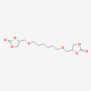 molecular formula C14H22O8 B14310577 4,4'-[Hexane-1,6-diylbis(oxymethylene)]di(1,3-dioxolan-2-one) CAS No. 110700-66-8