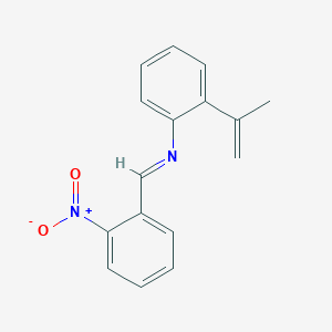 (E)-1-(2-Nitrophenyl)-N-[2-(prop-1-en-2-yl)phenyl]methanimine