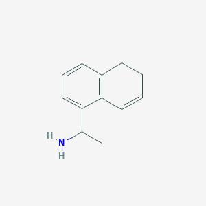 molecular formula C12H15N B1431088 1-(5,6-Dihydronaphthalen-1-yl)ethan-1-amine CAS No. 1824506-44-6
