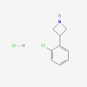 molecular formula C9H11Cl2N B1431089 3-(2-Chlorophenyl)azetidine hydrochloride CAS No. 1203683-32-2
