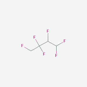 molecular formula C4H4F6 B14310924 Butane, 1,1,2,3,3,4-hexafluoro- CAS No. 114810-03-6