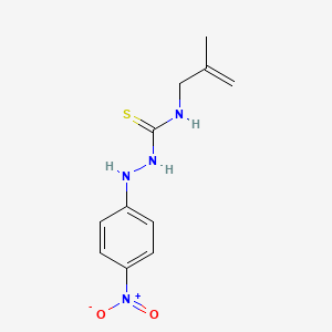 N-(2-Methylprop-2-en-1-yl)-2-(4-nitrophenyl)hydrazine-1-carbothioamide