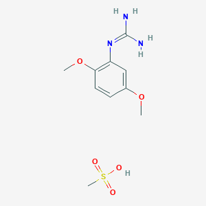 B1431105 N-(2,5-dimethoxyphenyl)guanidine methanesulfonate CAS No. 1426290-85-8