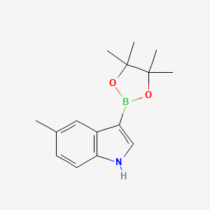 B1431110 1H-Indole, 5-methyl-3-(4,4,5,5-tetramethyl-1,3,2-dioxaborolan-2-yl)- CAS No. 2448157-13-7