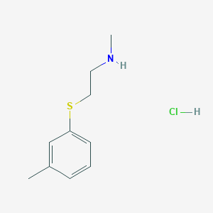 N-methyl-2-(3-methylphenyl)sulfanylethanamine;hydrochloride