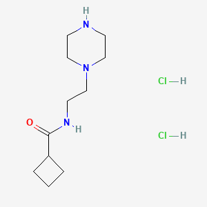 B1431114 N-(2-piperazin-1-ylethyl)cyclobutanecarboxamide dihydrochloride CAS No. 1426290-62-1