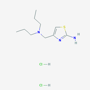 molecular formula C10H21Cl2N3S B1431138 4-[(二丙氨基)甲基]-1,3-噻唑-2-胺二盐酸盐 CAS No. 1426291-00-0