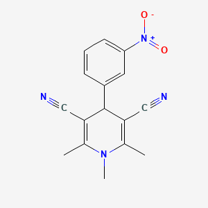 1,2,6-Trimethyl-4-(3-nitrophenyl)-1,4-dihydropyridine-3,5-dicarbonitrile