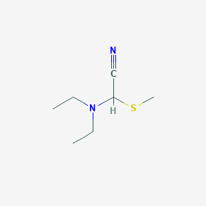 (Diethylamino)(methylsulfanyl)acetonitrile