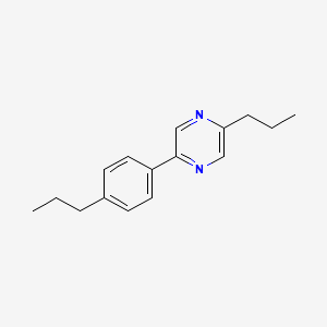 2-Propyl-5-(4-propylphenyl)pyrazine