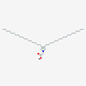 (3,4-Dioctadecyl-1H-pyrrol-1-yl)acetic acid