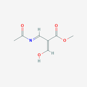 methyl (E)-2-(acetyliminomethyl)-3-hydroxyprop-2-enoate