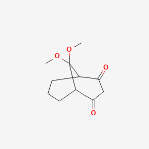 Bicyclo[3.3.1]nonane-2,4-dione, 9,9-dimethoxy-