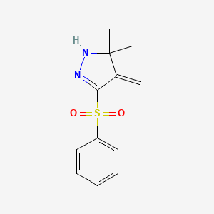 3-(Benzenesulfonyl)-5,5-dimethyl-4-methylidene-4,5-dihydro-1H-pyrazole