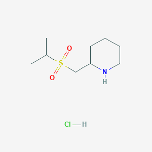 B1431200 2-[(Propane-2-sulfonyl)methyl]piperidine hydrochloride CAS No. 1864053-52-0