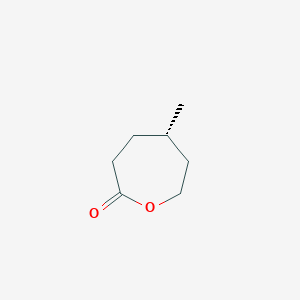 molecular formula C7H12O2 B14312055 (5S)-5-methyloxepan-2-one 