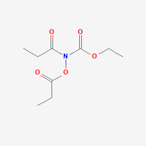 Ethyl propanoyl(propanoyloxy)carbamate