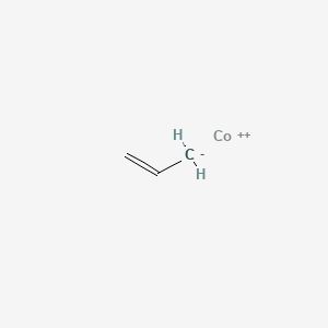 molecular formula C3H5Co+ B14312078 Cobalt(2+);prop-1-ene CAS No. 108809-28-5