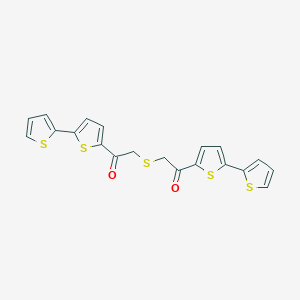 2,2'-Sulfanediylbis[1-([2,2'-bithiophen]-5-yl)ethan-1-one]