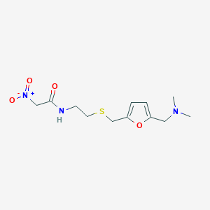 molecular formula C12H19N3O4S B1431214 N-(2-(((5-((二甲氨基)甲基)呋喃-2-基)甲基)硫代)乙基)-2-硝基乙酰胺 CAS No. 117846-02-3