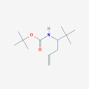 B1431222 N-Boc-(+/-)-2-dimethyl-hex-5-ene-3-amine CAS No. 1335042-65-3