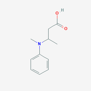 B1431225 3-[Methyl(phenyl)amino]butanoic acid CAS No. 1211490-06-0