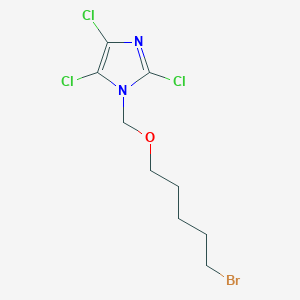 1-{[(5-Bromopentyl)oxy]methyl}-2,4,5-trichloro-1H-imidazole