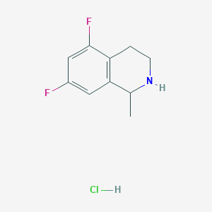 molecular formula C10H12ClF2N B1431251 5,7-二氟-1-甲基-1,2,3,4-四氢异喹啉盐酸盐 CAS No. 1384556-57-3