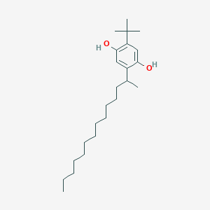 2-Tert-butyl-5-(tetradecan-2-YL)benzene-1,4-diol