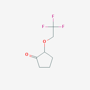 2-(2,2,2-Trifluoroethoxy)cyclopentan-1-one