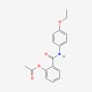 Benzamide, 2-(acetyloxy)-N-(4-ethoxyphenyl)-