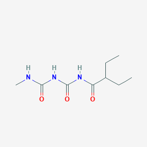 Butanamide, 2-ethyl-N-[[[(methylamino)carbonyl]amino]carbonyl]-