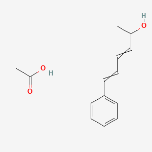 Acetic acid;6-phenylhexa-3,5-dien-2-ol