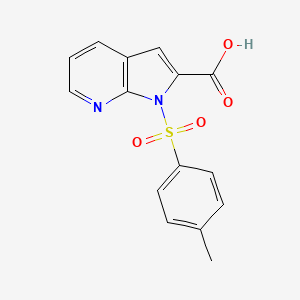 molecular formula C15H12N2O4S B1431279 1-(甲苯-4-磺酰基)-1H-吡咯并[2,3-b]吡啶-2-羧酸 CAS No. 1204809-93-7