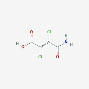 molecular formula C4H3Cl2NO3 B14312864 4-Amino-2,3-dichloro-4-oxobut-2-enoic acid CAS No. 112283-46-2