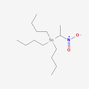 Tributyl(1-nitroethyl)stannane