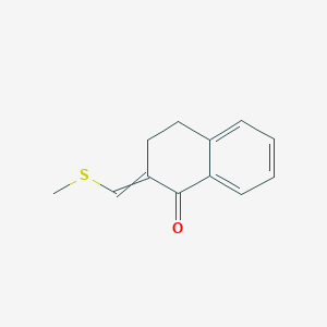 molecular formula C12H12OS B14312914 2-[(Methylsulfanyl)methylidene]-3,4-dihydronaphthalen-1(2H)-one CAS No. 111017-52-8