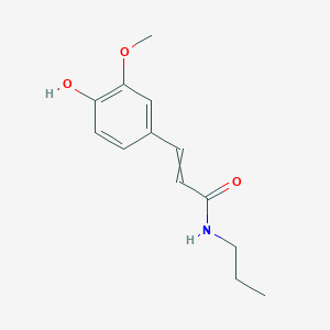 3-(4-Hydroxy-3-methoxyphenyl)-N-propylprop-2-enamide