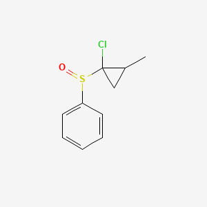 B1431295 [(1-Chloro-2-methylcyclopropyl)sulfinyl]benzene CAS No. 1004968-11-9