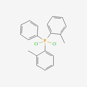 Dichlorobis(2-methylphenyl)phenyl-lambda~5~-phosphane